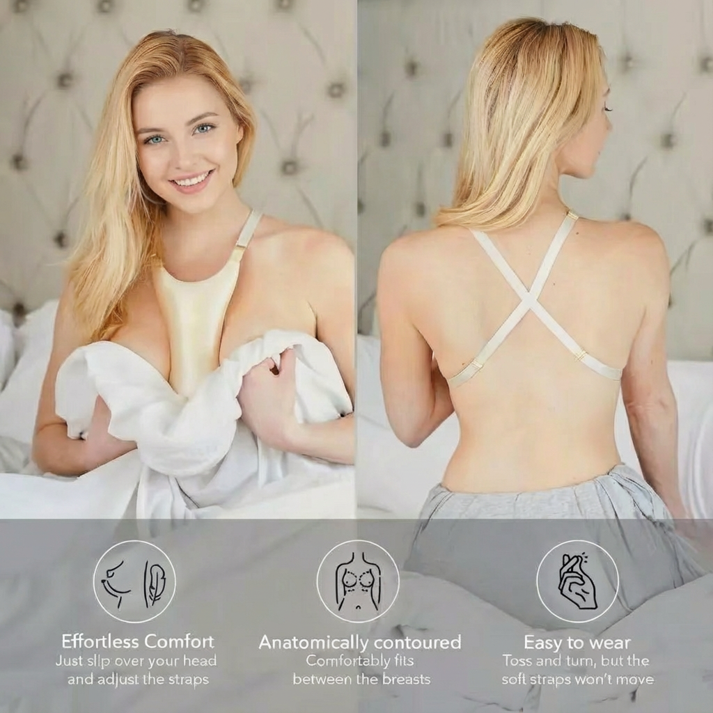 Nursing Bra Sleep - Side Sleeper Pillow for Breast Support,