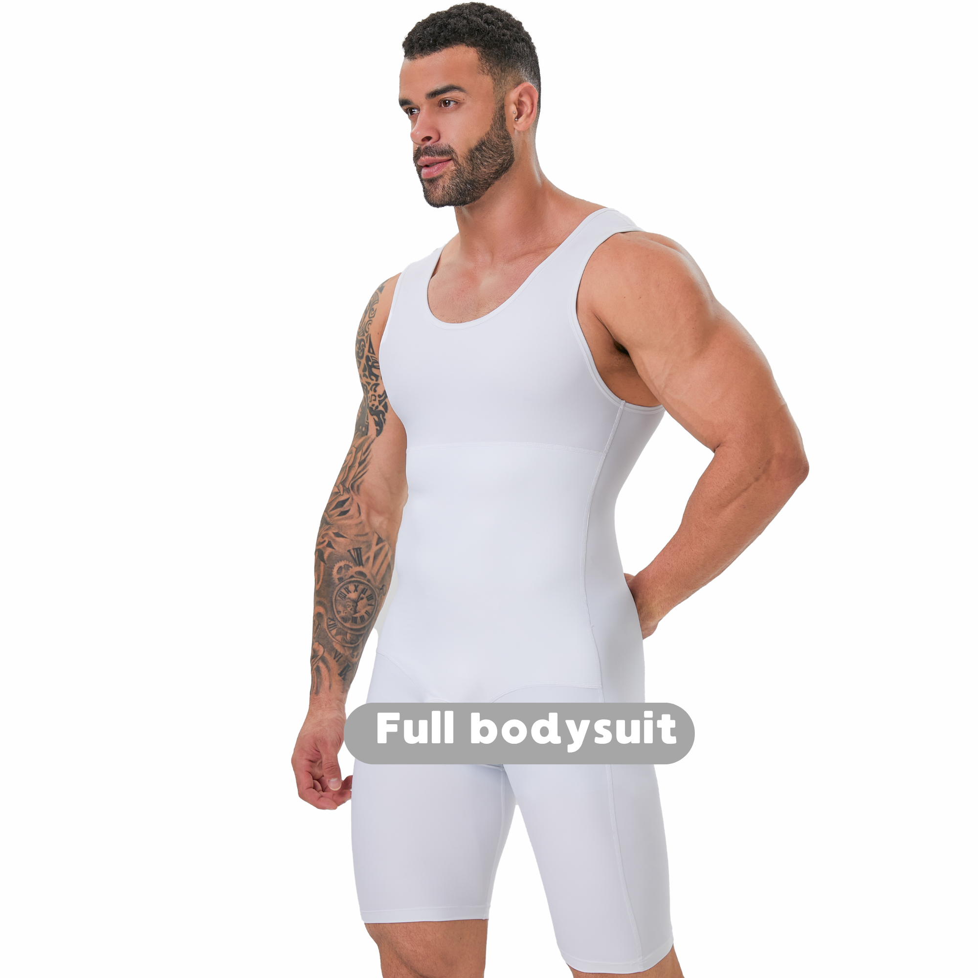Men's Double Layer Tummy Contr - Shapewear Bodysuit Firm のレビューと価格