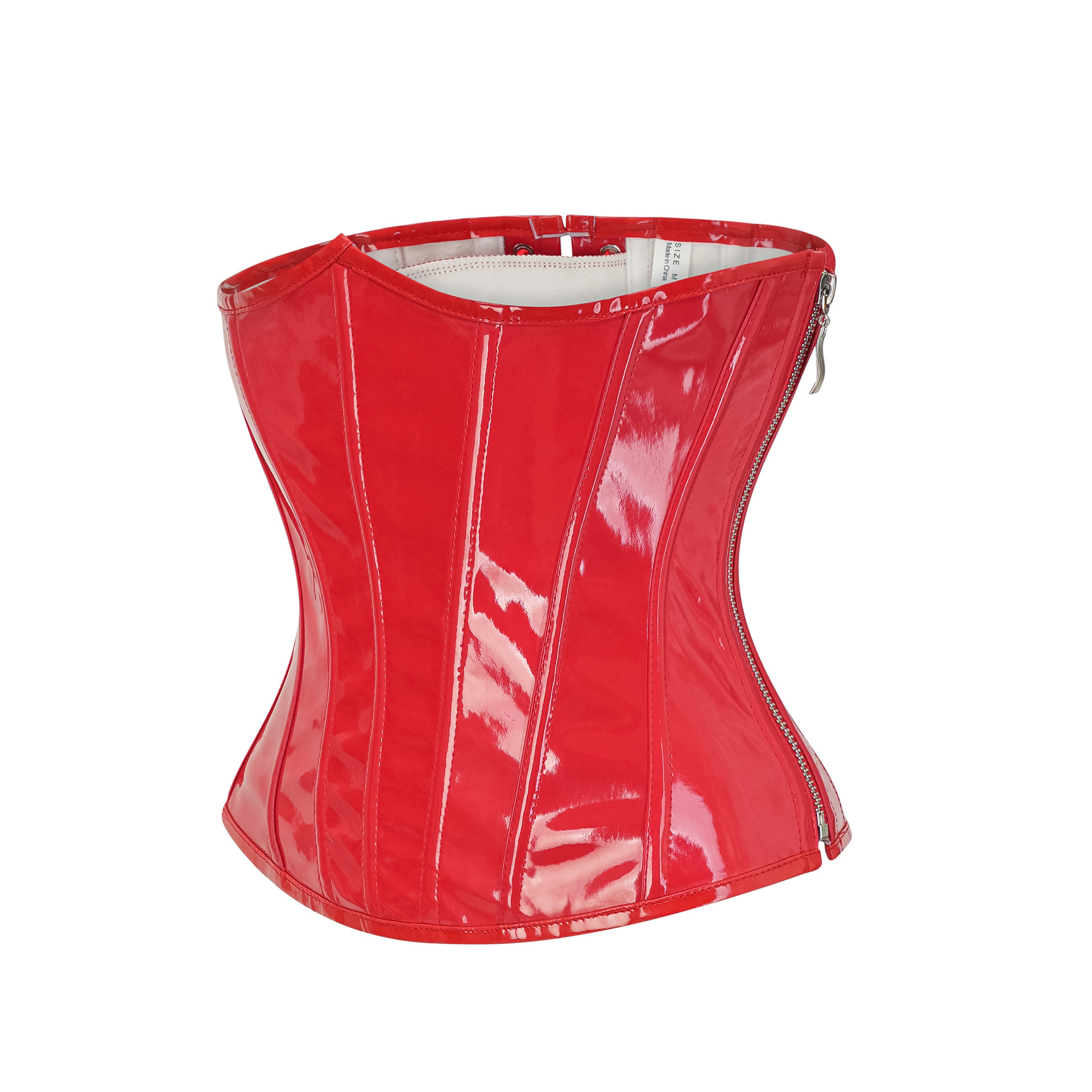 Steampunk Red PU Leather Side  - Corset Waist Cinch のレビューと価格