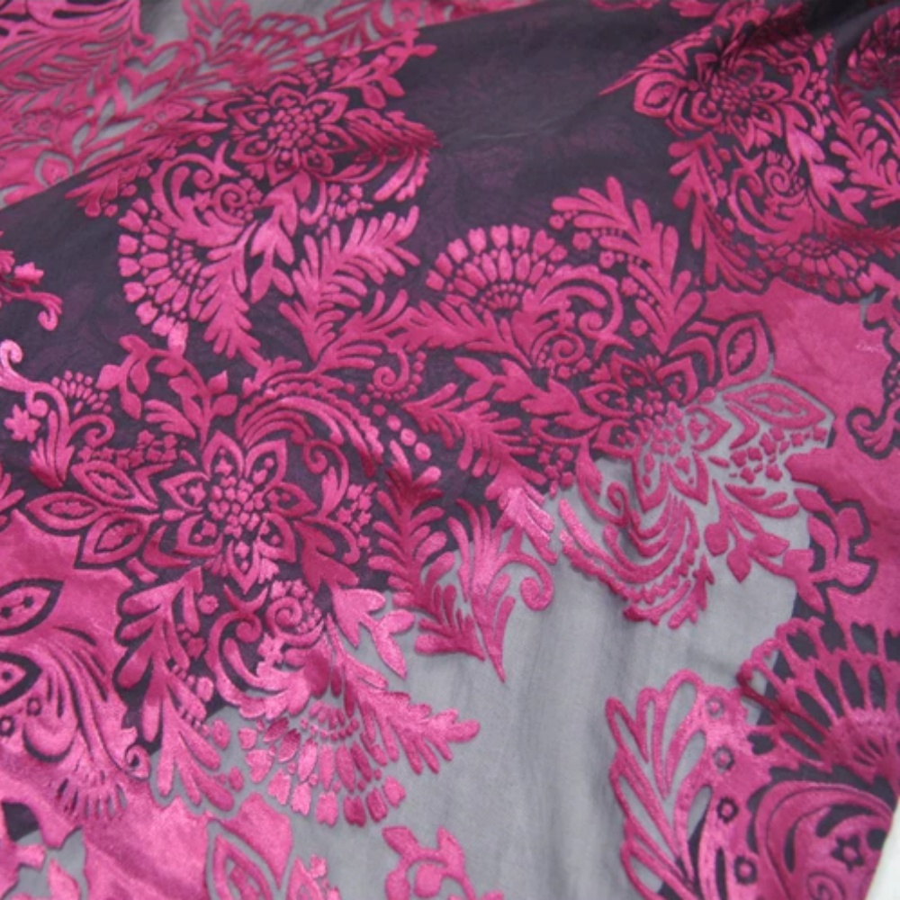 Fashion Large Pink Flower Desi - Robe Silk Women のレビューと価格