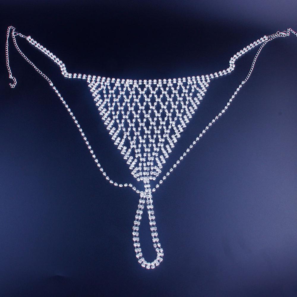Stonefans Mesh Rhinestone Body - Thong Bikini Women のレビューと価格