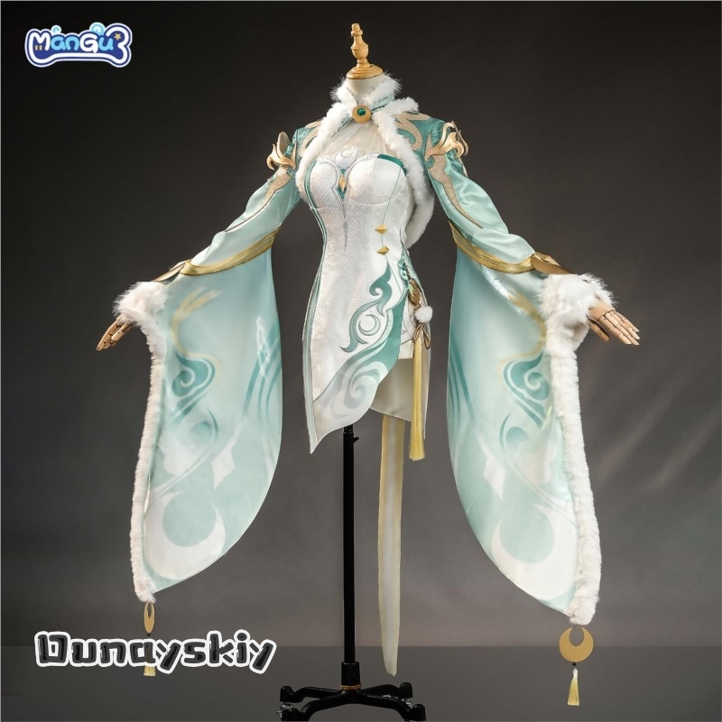 Genshin Impact Zi Bai An Everl - Robe Silk Women のレビューと価格