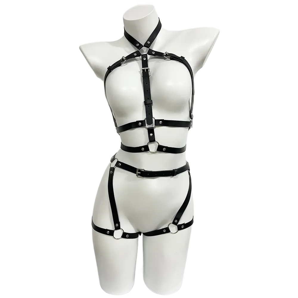 Harness for Women Pu Leather L - Garter Belt Set のレビューと価格