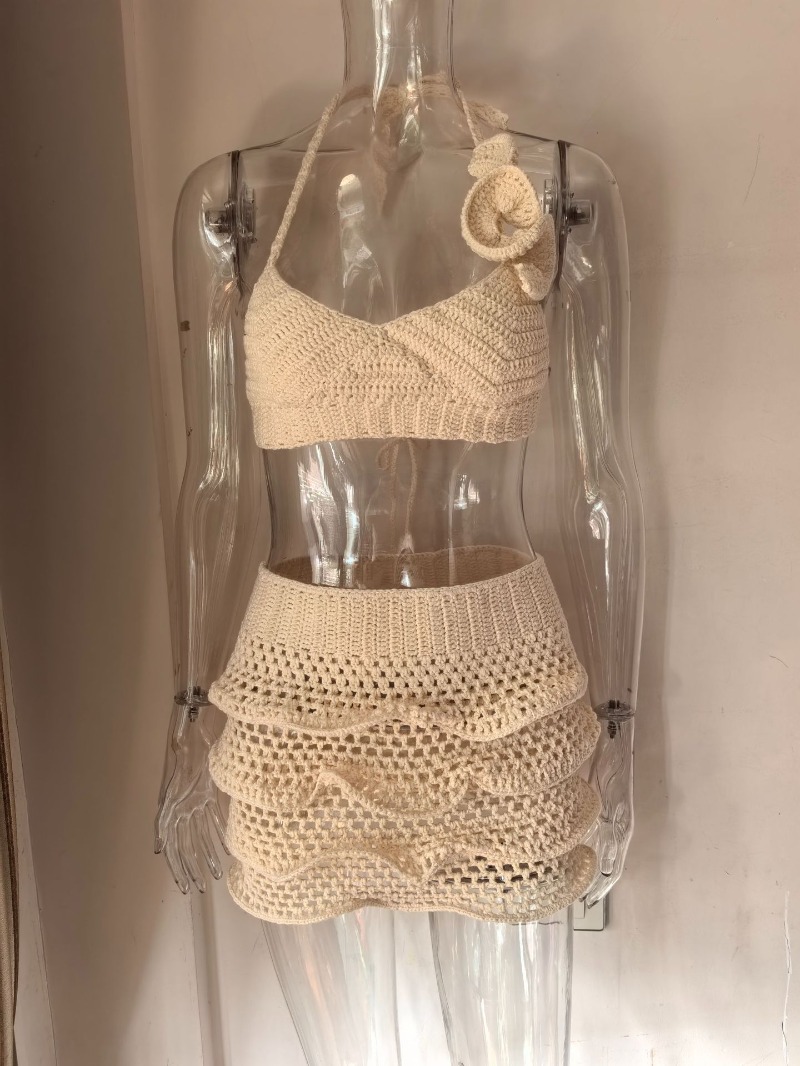 Women Hand Crochet Knitted Ruf - Cami Top Lace のレビューと価格