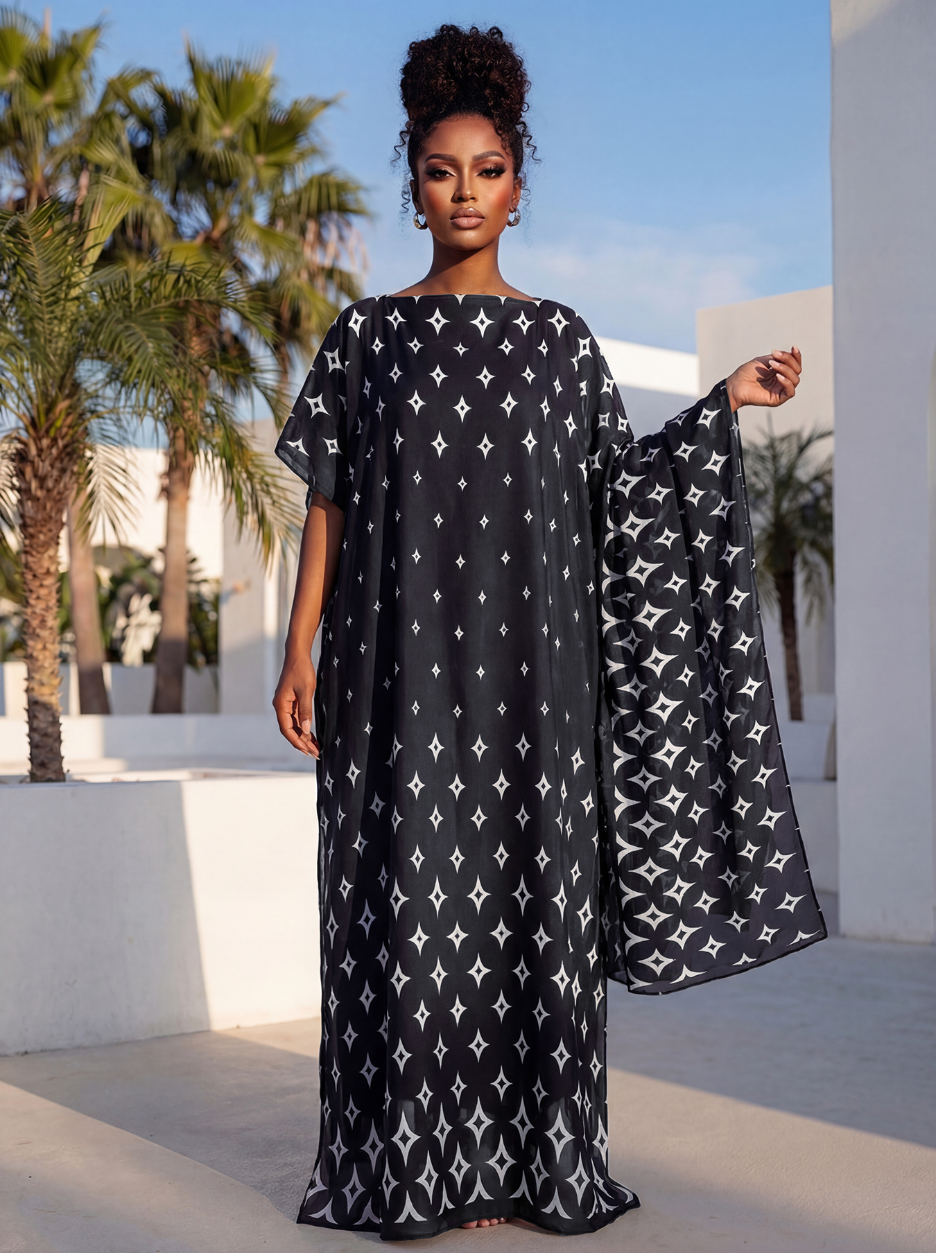 New Style Long Loose Silk Blen - Robe Silk Women のレビューと価格
