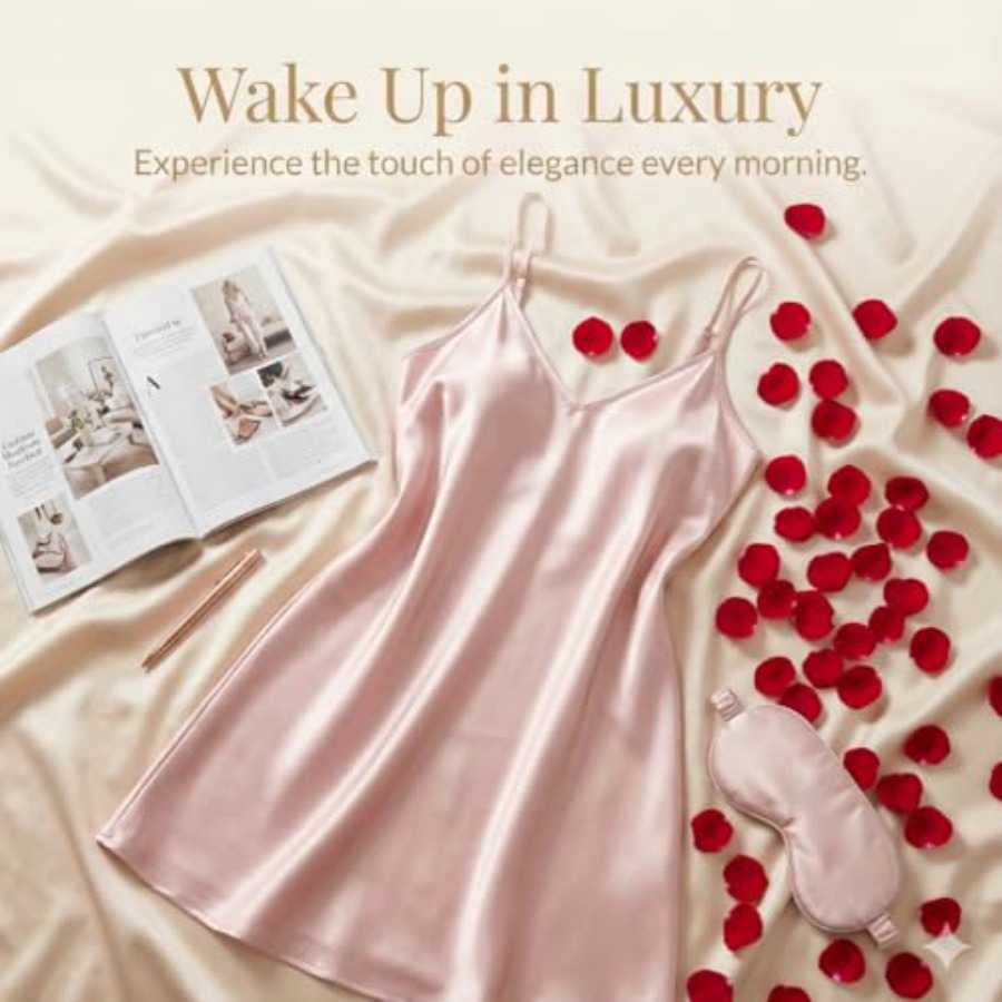 Women's Spaghetti Strap Satin  - Babydoll Chemise Night のレビューと価格