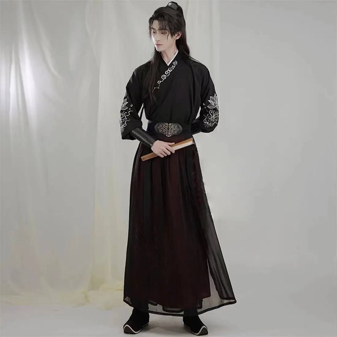 Ancient knight hanfu men women - Robe Silk Women のレビューと価格