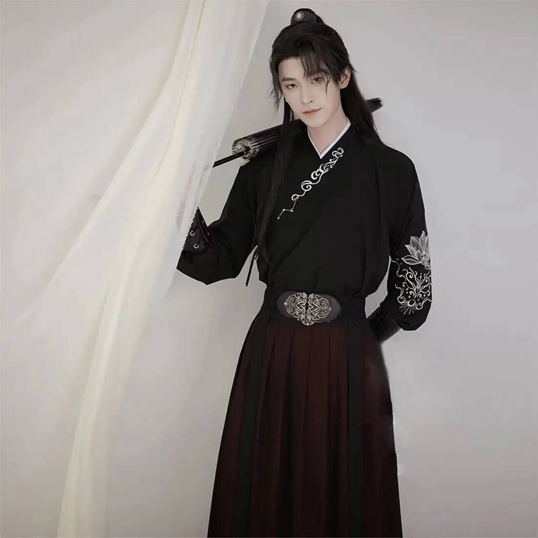 Ancient knight hanfu men women - Robe Silk Women のレビューと価格