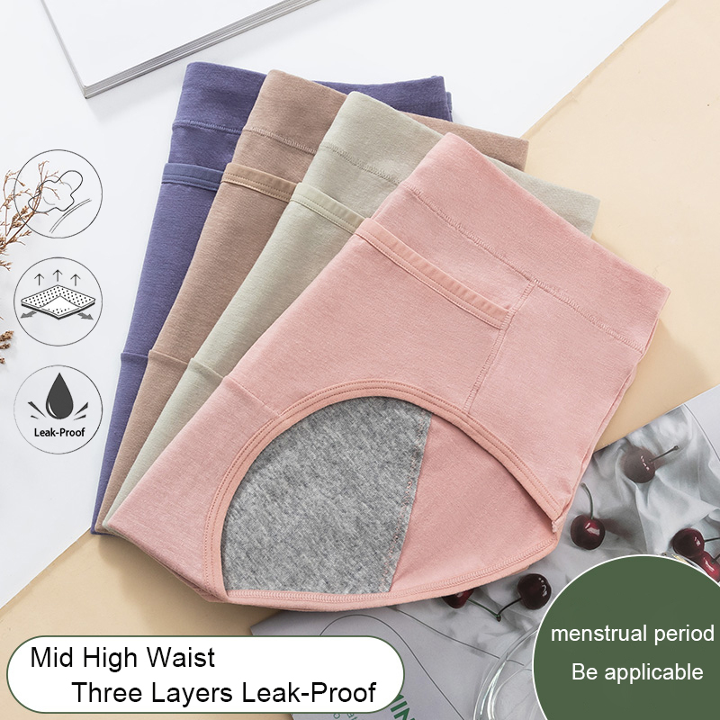 Cotton Menstrual Panties Leak  - Seamless Underwear Women のレビューと価格