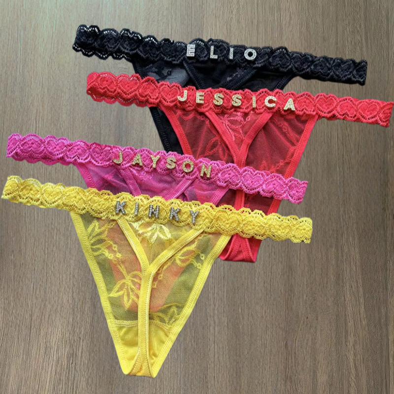 Custom Thong Panties Name Crys - Thong Bikini Women のレビューと価格