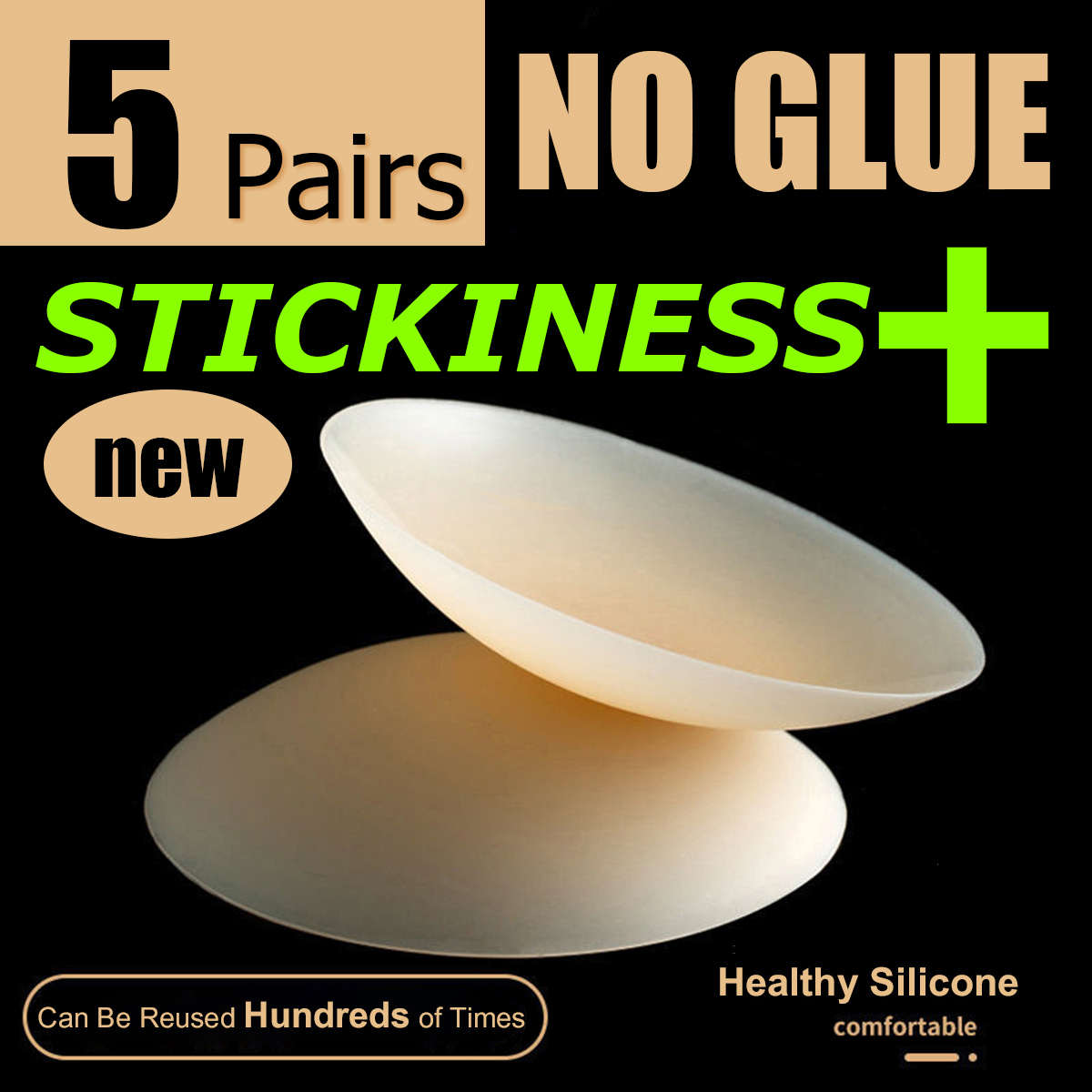 5 Pairs More Sticky 10cm No Tr - Nipple Cover Pasties のレビューと価格
