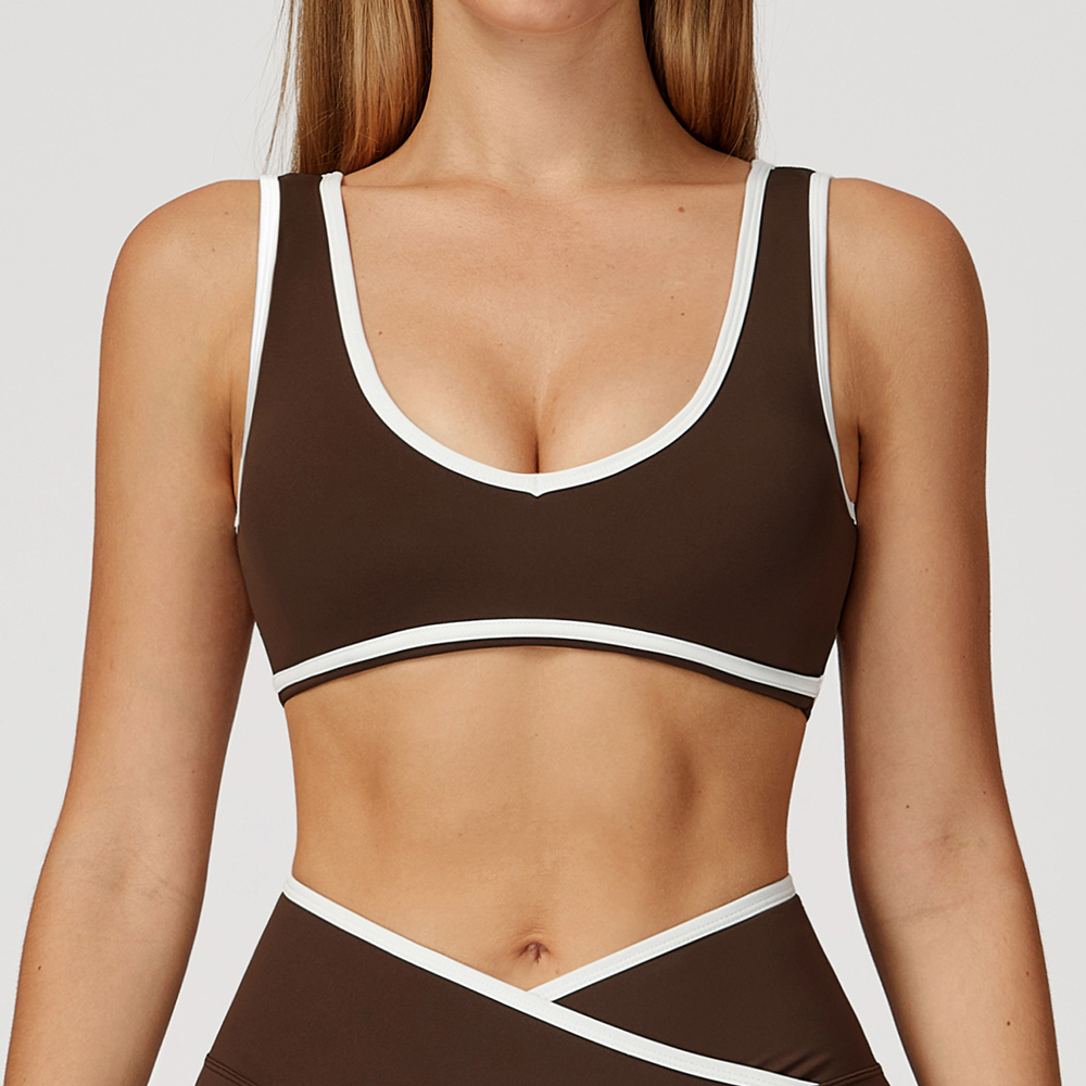 V-Neck Sports Bra Women Top Pu - Push Up Bra Padded のレビューと価格