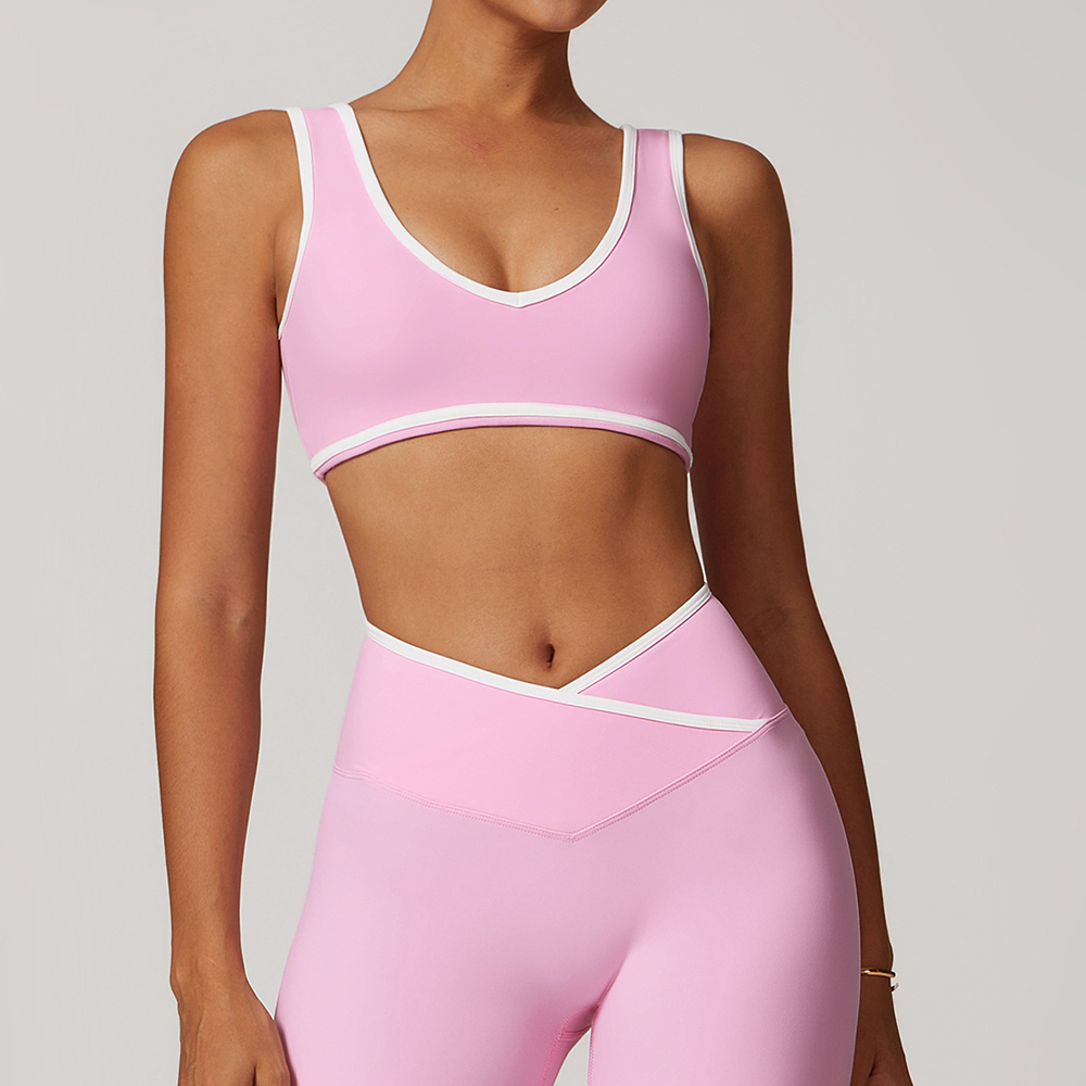 V-Neck Sports Bra Women Top Pu - Push Up Bra Padded のレビューと価格