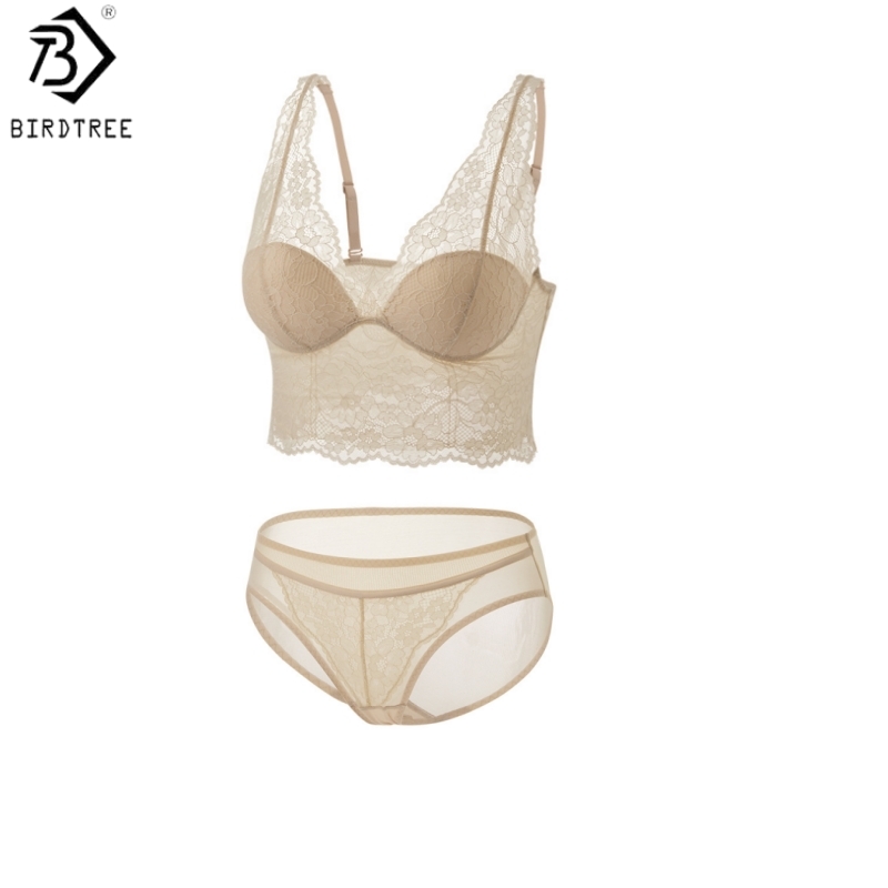 Birdtree, Silk Lining Women's  - Bralette Wireless Soft のレビューと価格