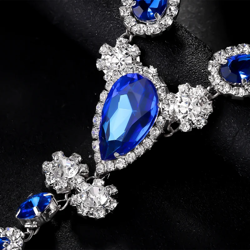 Fashion Blue Crystal Bikini Th - Thong Bikini Women のレビューと価格