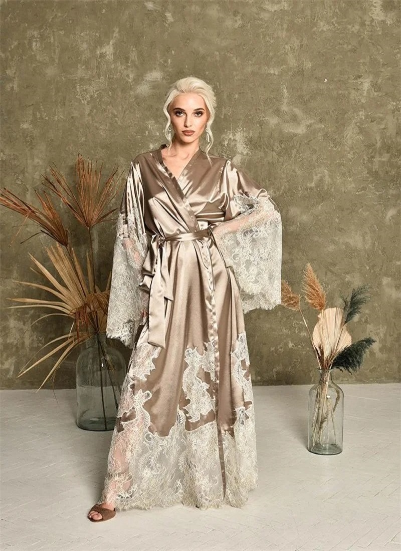 Customized Two Pieces Bride Sl - Robe Silk Women のレビューと価格