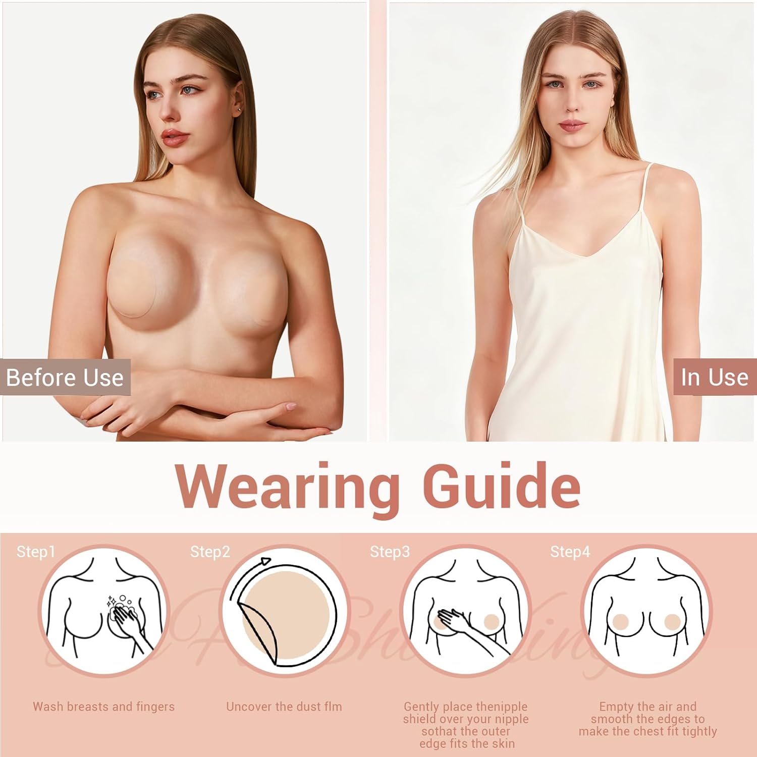 Nipple Covers 1 Pair Reusable  - Nipple Cover Pasties のレビューと価格
