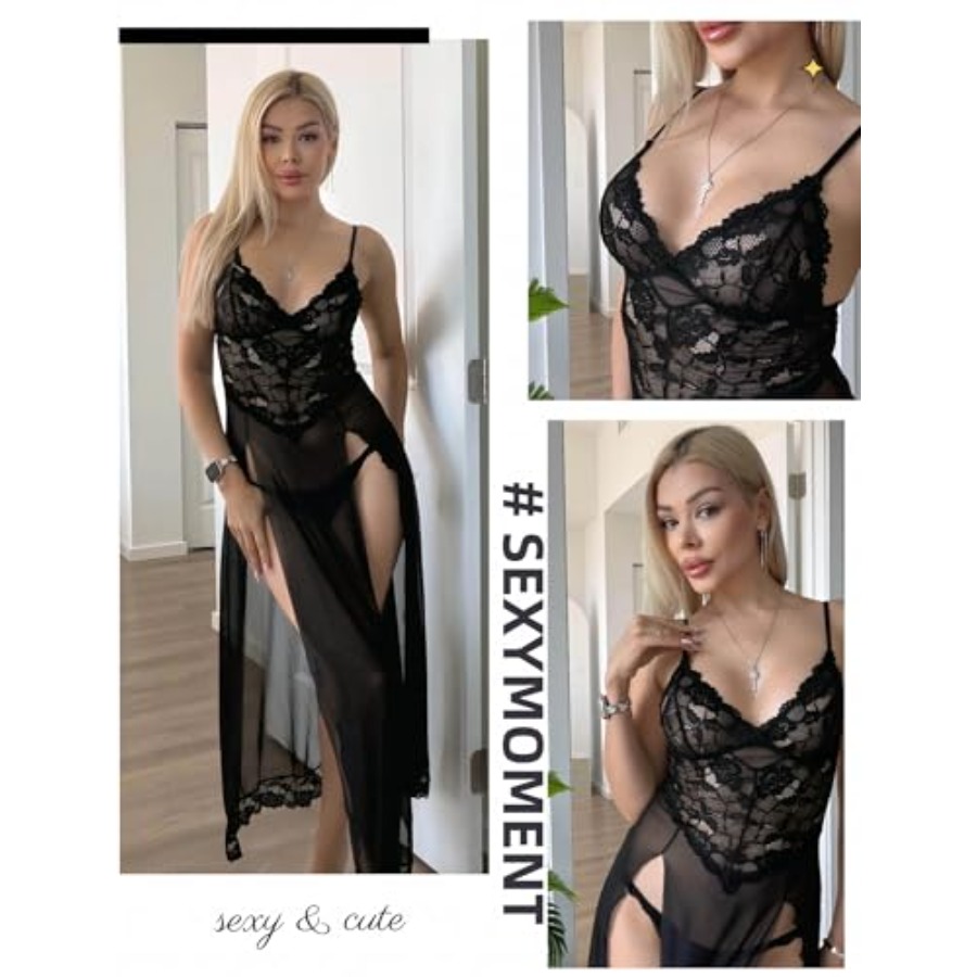Avidlove Women Lingerie Dress  - Babydoll Chemise Night のレビューと価格