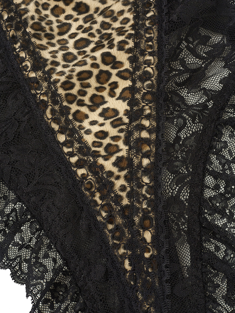Sexy Lace Leopard Pattern Body - Shapewear Bodysuit Firm のレビューと価格