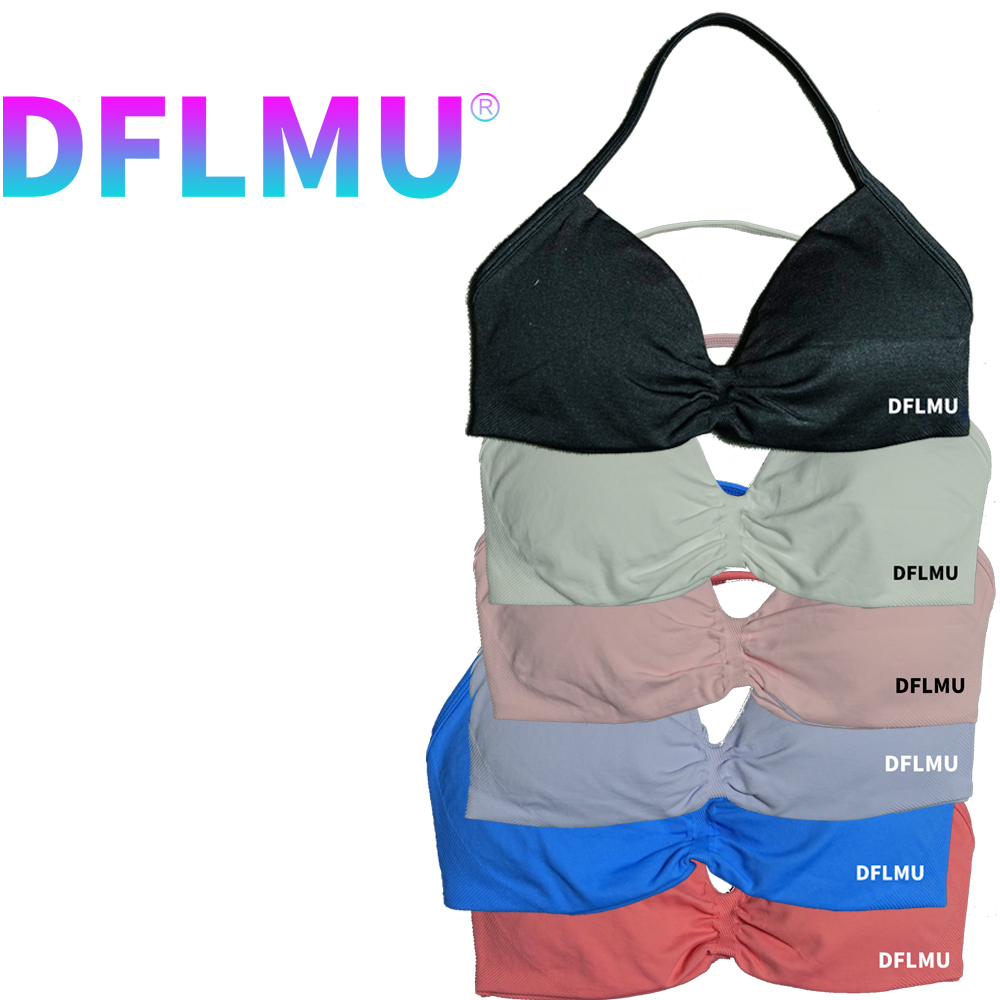 DFLMU Women Halter Sports Bra  - Push Up Bra Padded のレビューと価格