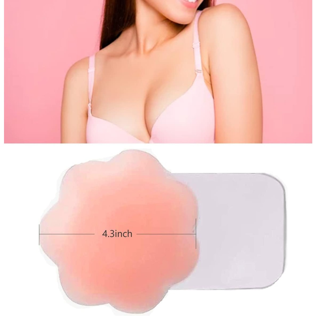 4.3 Inch Reusable Silicone Nip - Nipple Cover Pasties のレビューと価格