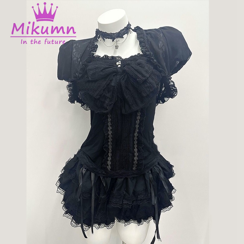 Mikumn Gothic Lolita Black Lac - Cami Top Lace のレビューと価格