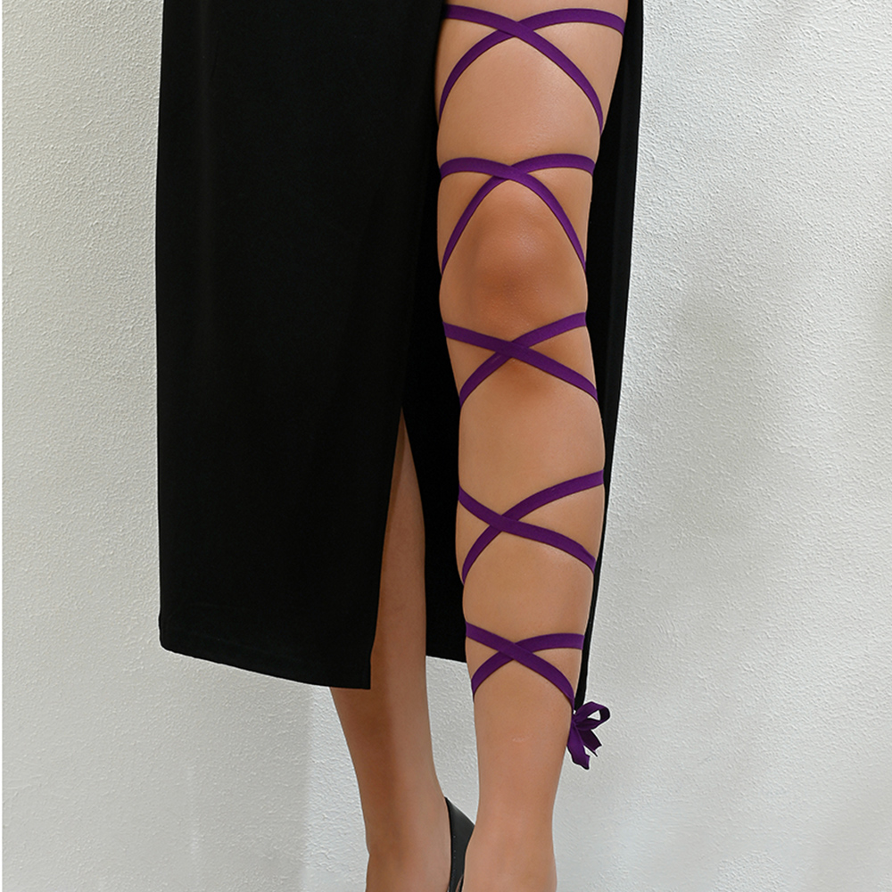Punk Arm Wrap Elastic Crossed  - Garter Belt Set のレビューと価格