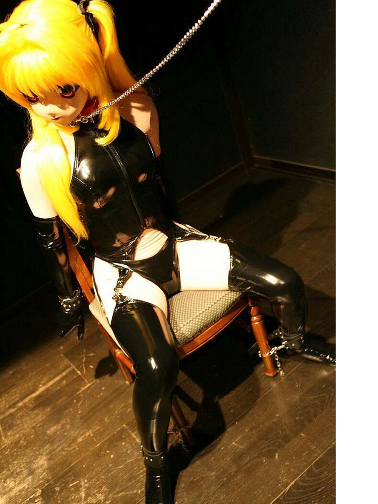 4PCS/SET Wet Look PVC Catsuit  - Garter Belt Set のレビューと価格