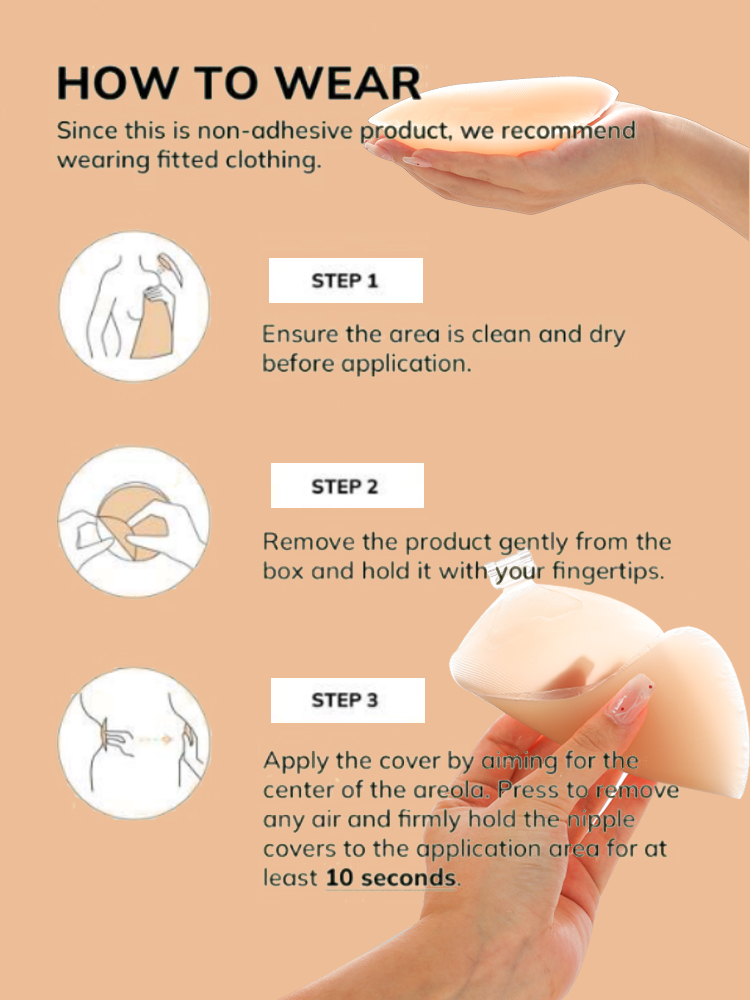 Women's Reusable Invisible Sil - Nipple Cover Pasties のレビューと価格