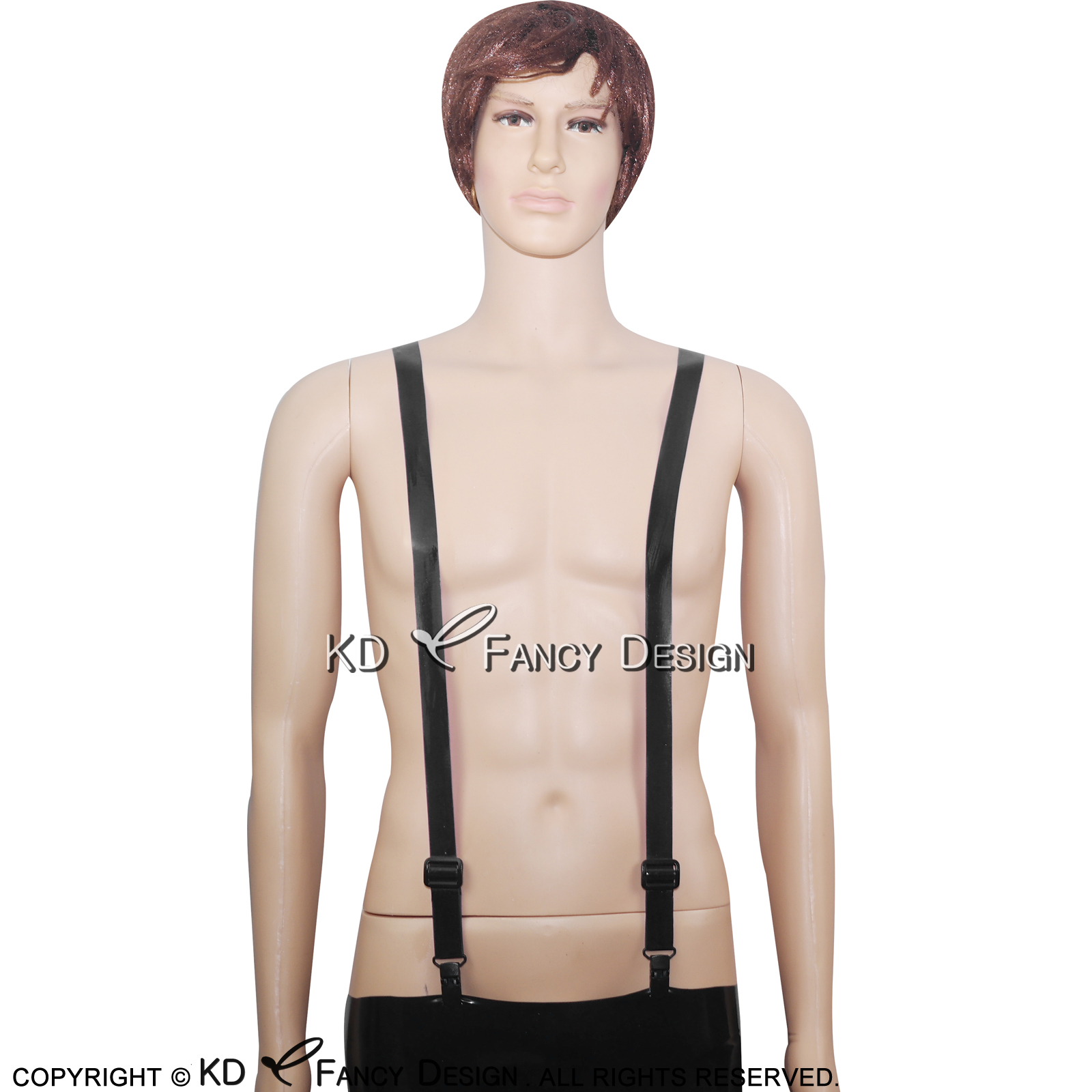 Black Sexy Rubber Latex Suspen - Garter Belt Set のレビューと価格
