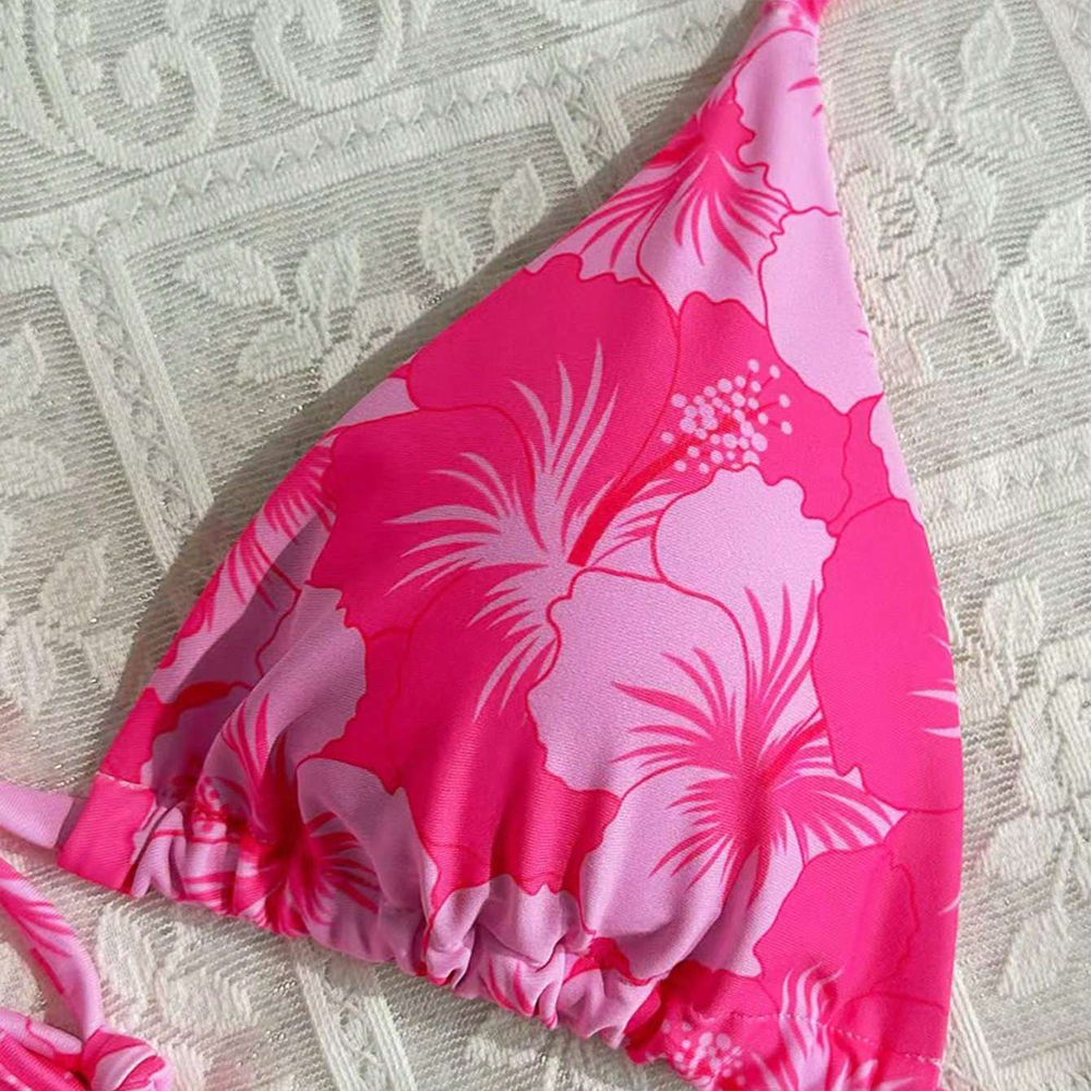 Women's Printed Vest Bikini+Th - Thong Bikini Women のレビューと価格