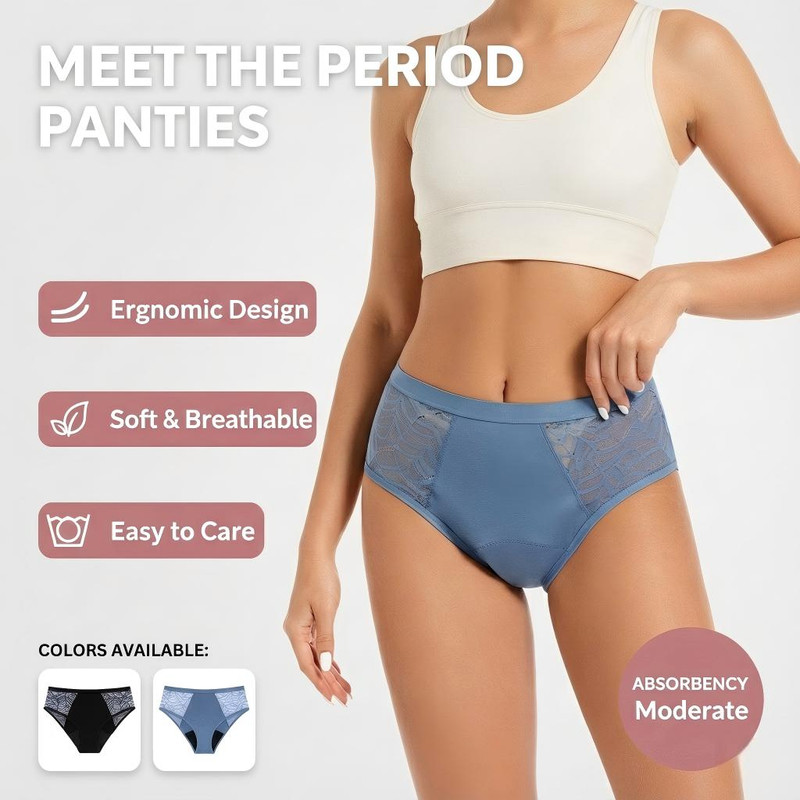 Absorbent Period Underwear Wom - Period Panty Absorbent のレビューと価格