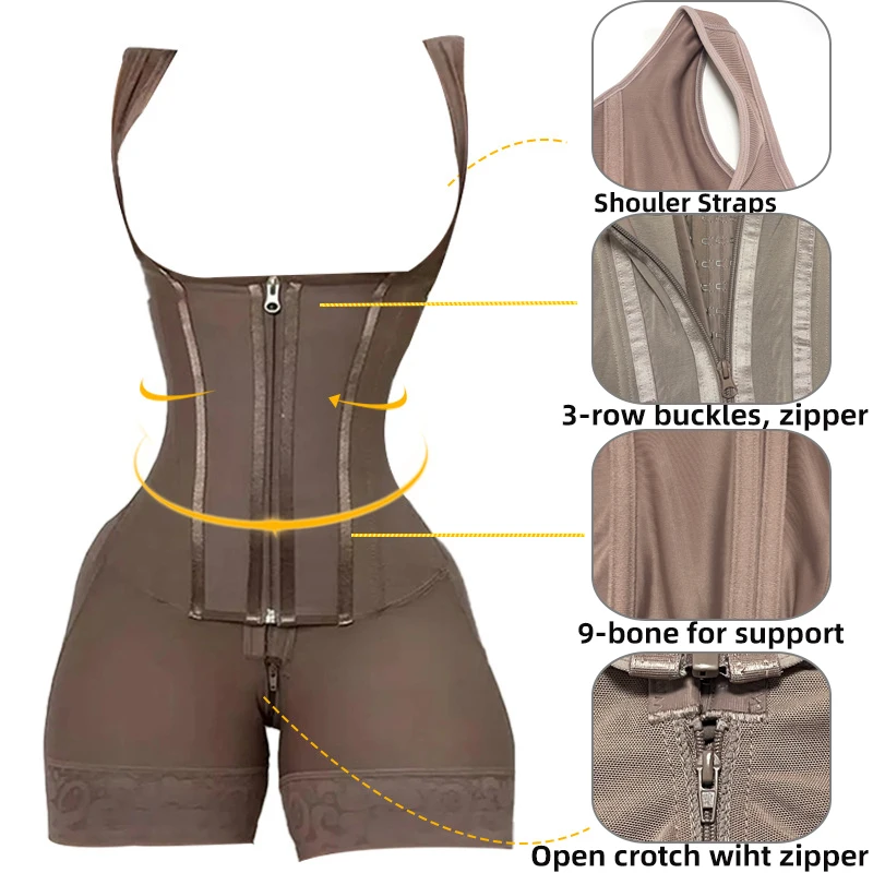 Body Shaper Women Colombian Fa - Shapewear Bodysuit Firm のレビューと価格