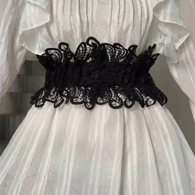 Elegant Lace Wide Waist Belt f - Corset Waist Cinch のレビューと価格