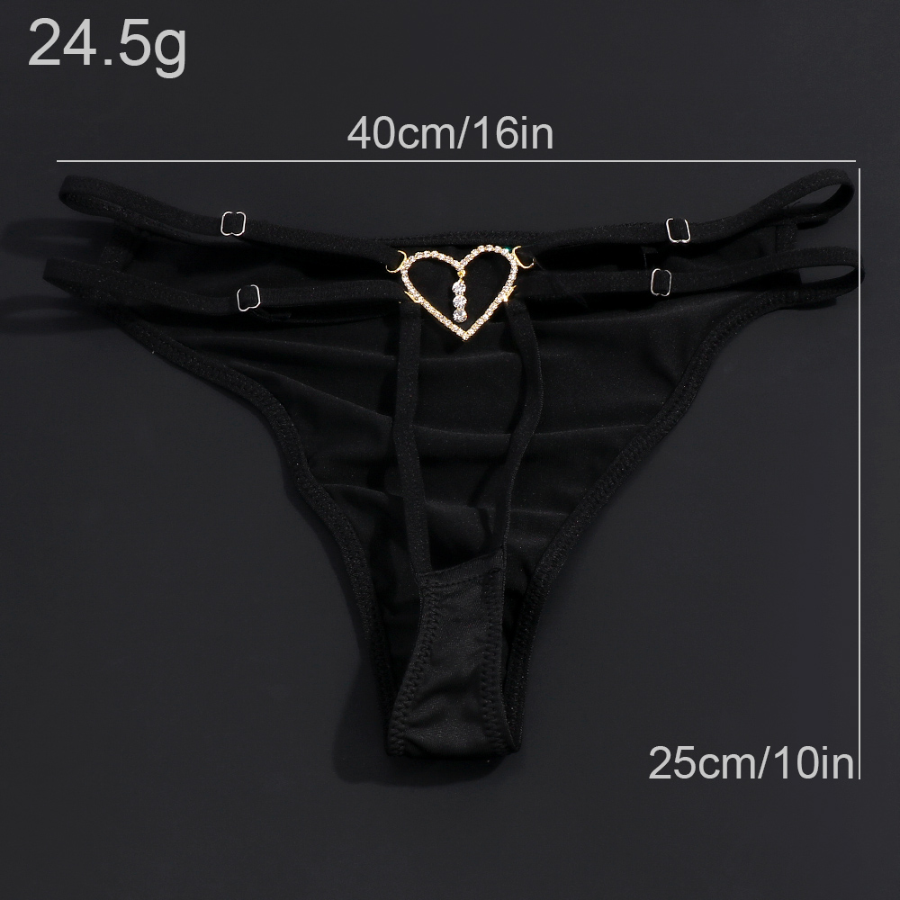 Heart Thong Swimsuit Panty Wom - Thong Bikini Women のレビューと価格