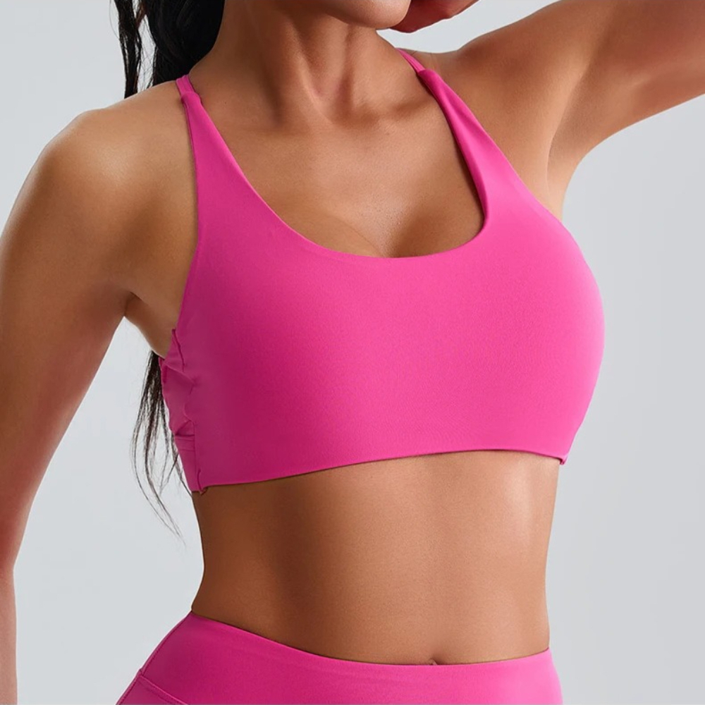 Women Impact Halter Sports Bra - Push Up Bra Padded のレビューと価格
