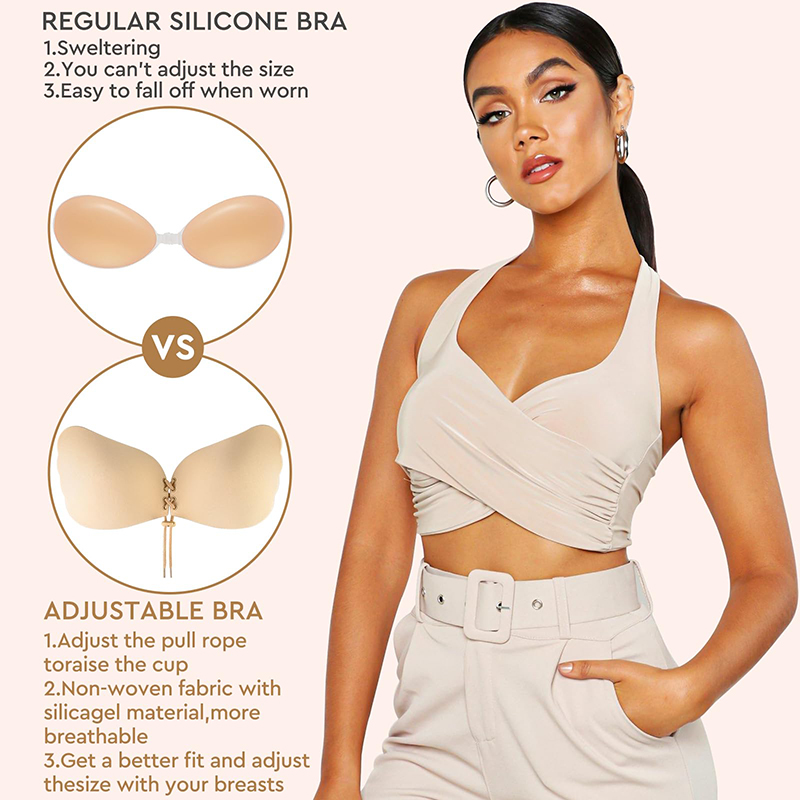 1/2 Pairs Women Summer Backles - Strapless Bra Backless のレビューと価格