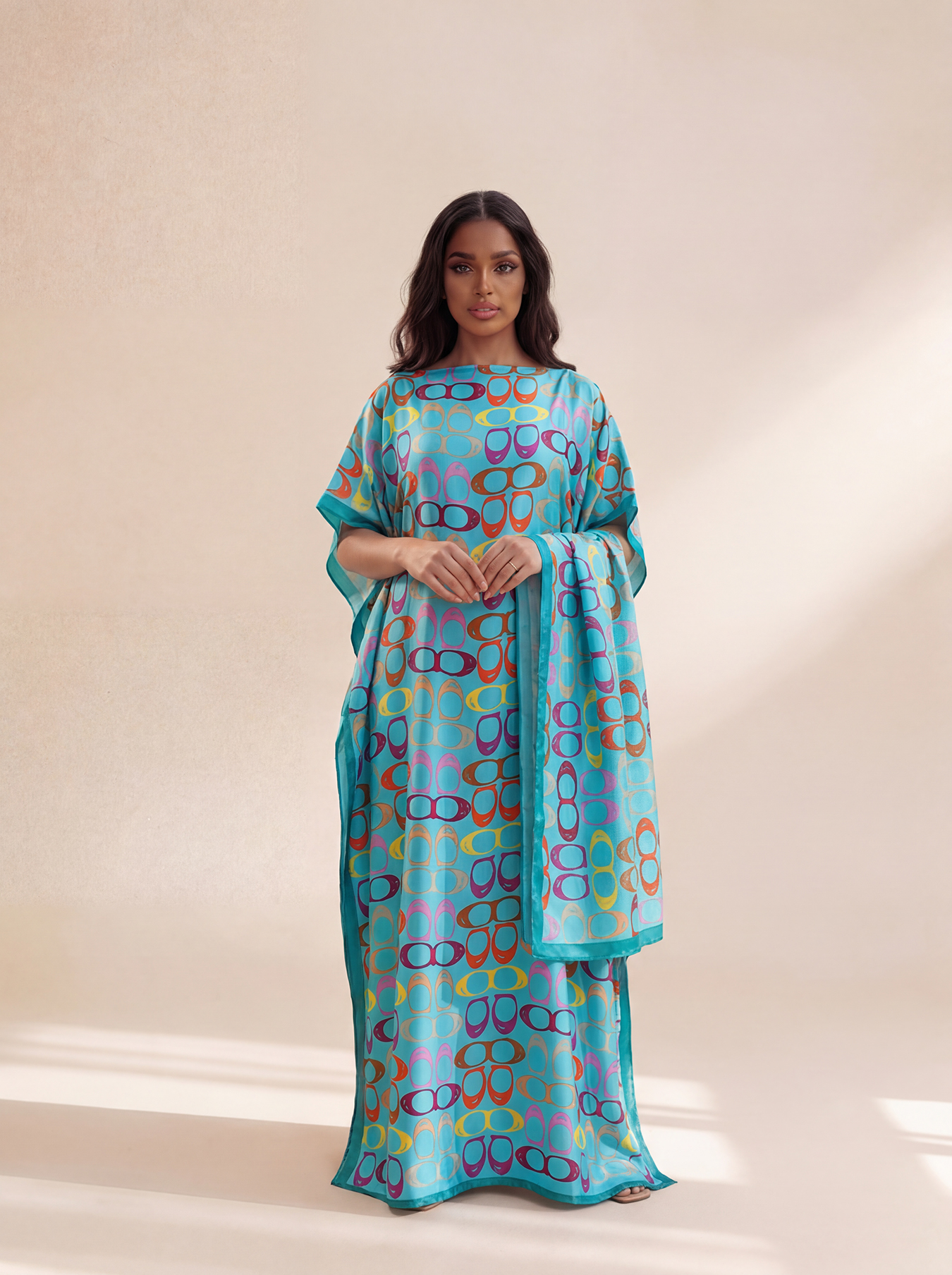 New Style Long Loose Silk Blen - Robe Silk Women のレビューと価格