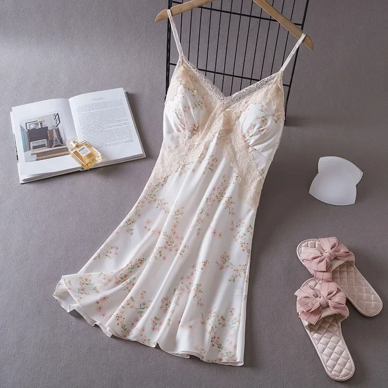 Women's Sexy Lingerie Satin Ni - Babydoll Chemise Night のレビューと価格