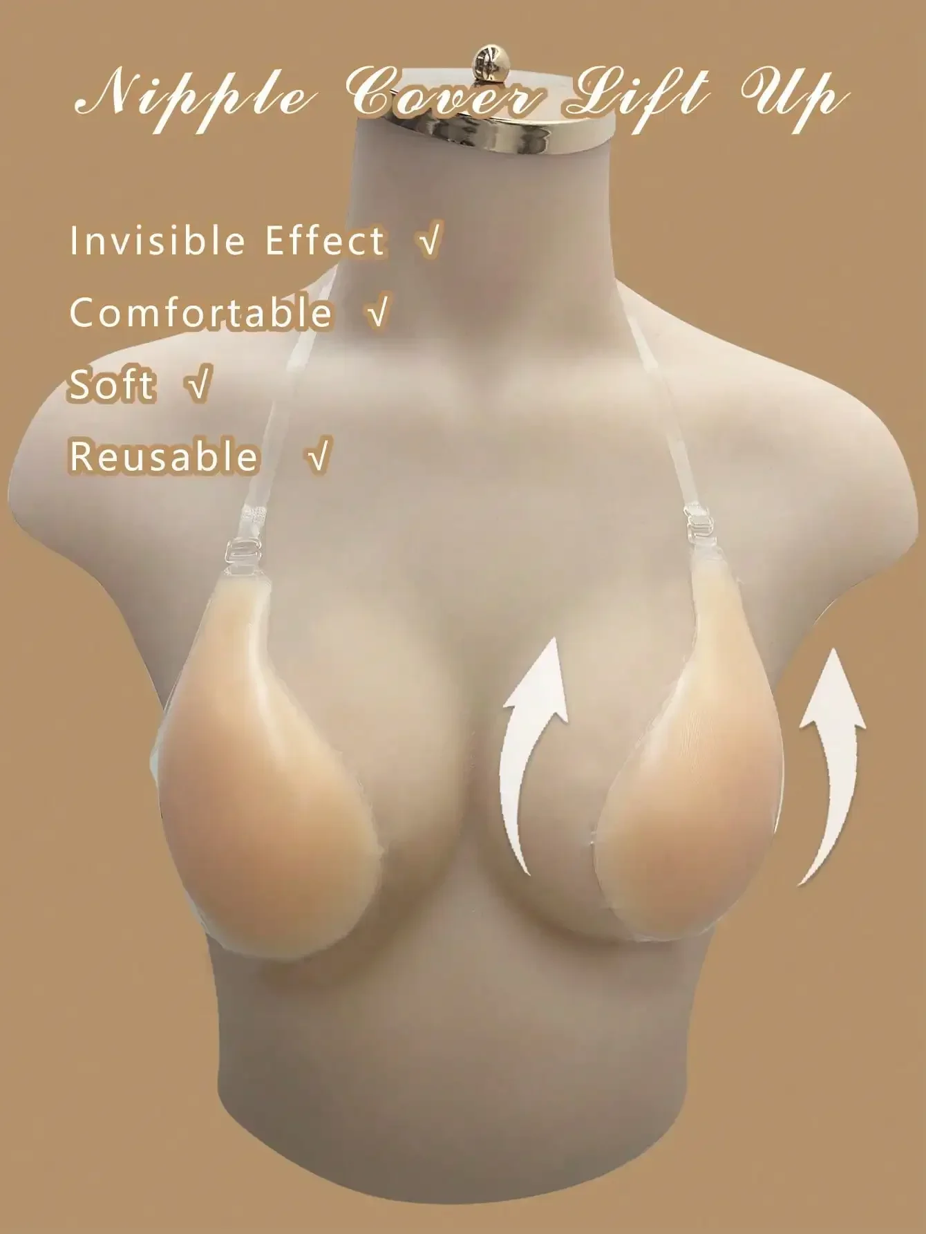 1pc Invisible Backless Straple - Strapless Bra Backless のレビューと価格