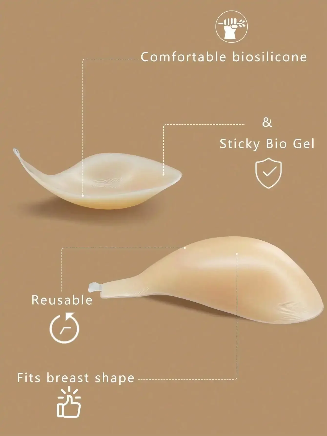 1pc Invisible Backless Straple - Strapless Bra Backless のレビューと価格