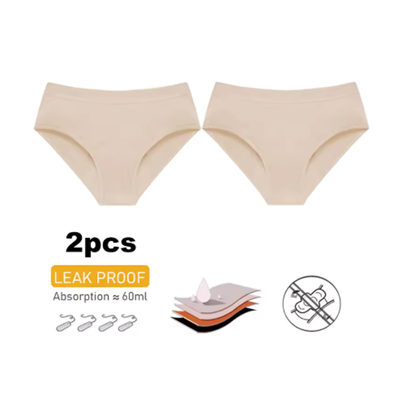 2Pc Heavy Flow Pure Cotton Men - Period Panty Absorbent のレビューと価格
