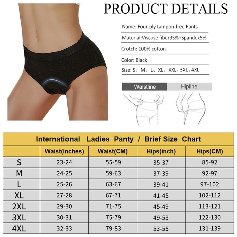 2Pc Heavy Flow Pure Cotton Men - Period Panty Absorbent のレビューと価格