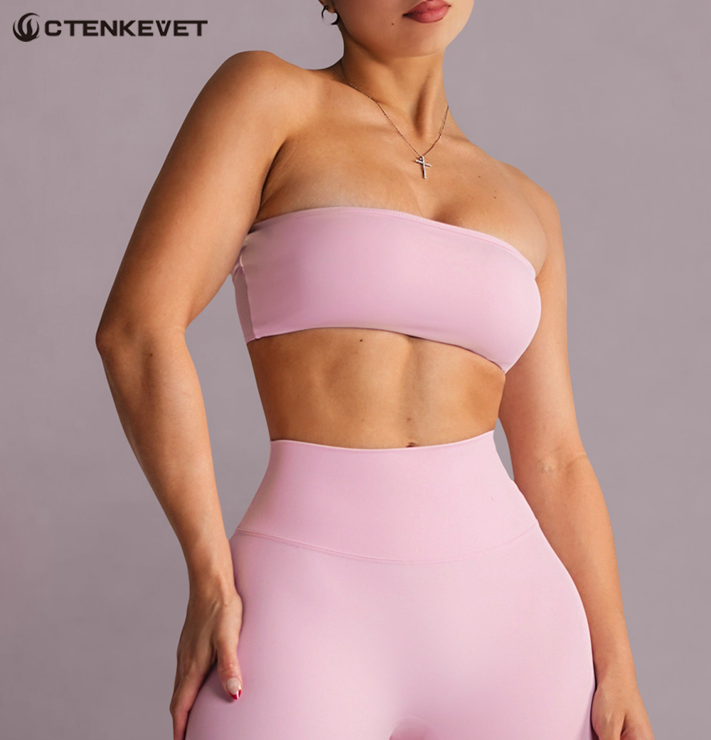 Strapless Sports Bra Gym Crop  - Sports Bra High Impact のレビューと価格