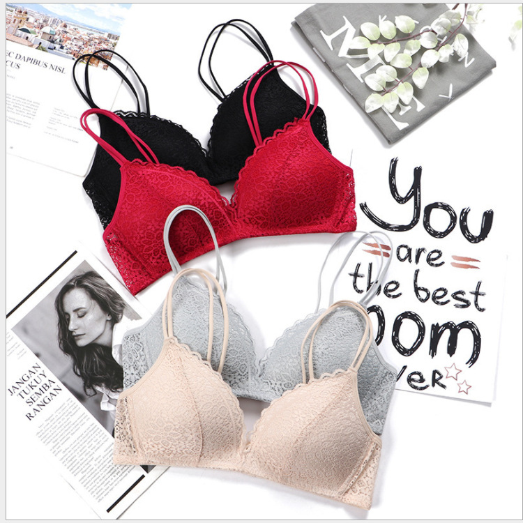 Women Bralette French Style La - Bralette Wireless Soft のレビューと価格