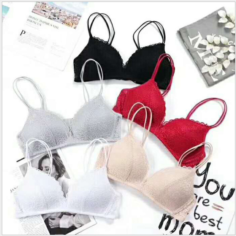 Women Bralette French Style La - Bralette Wireless Soft のレビューと価格