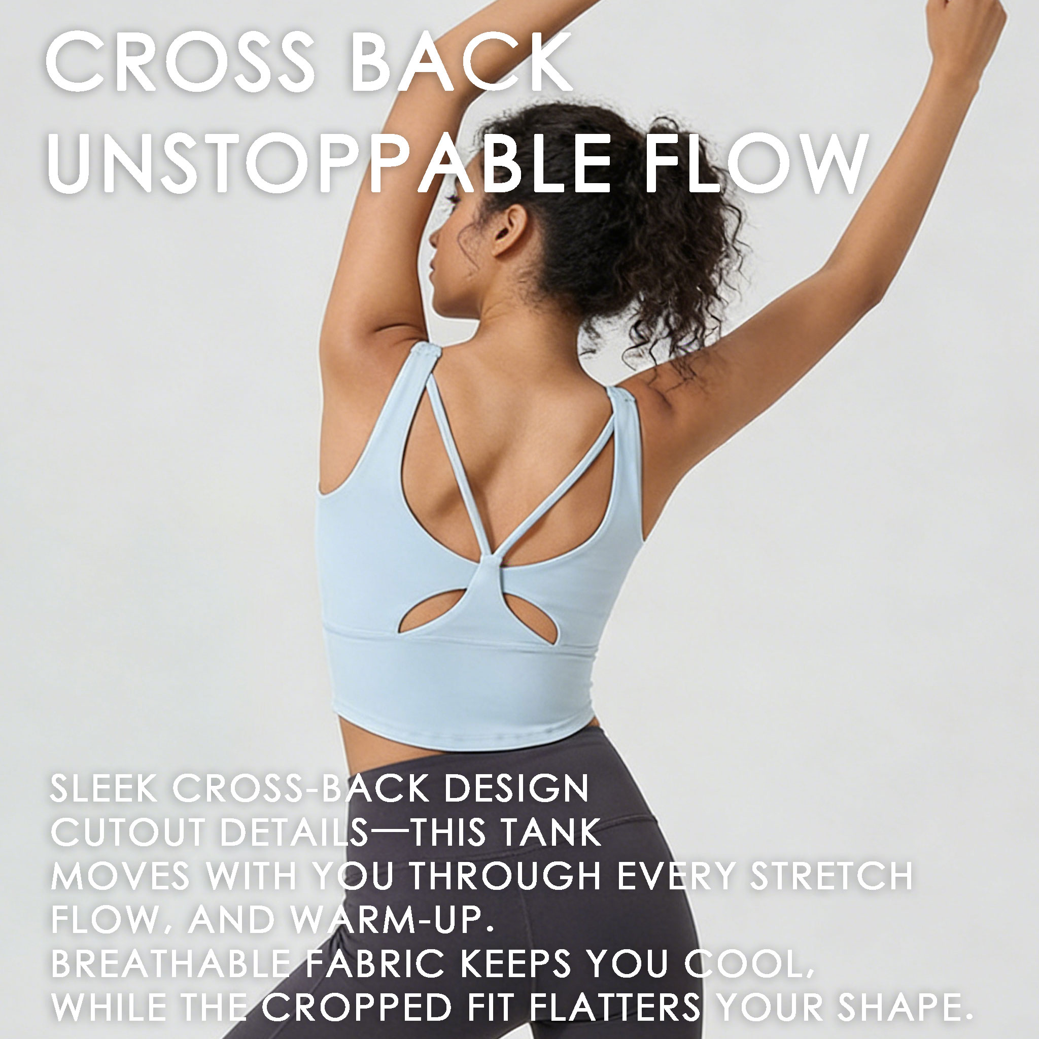 Women's Fixed Cup Yoga Sports  - Sports Bra High Impact のレビューと価格