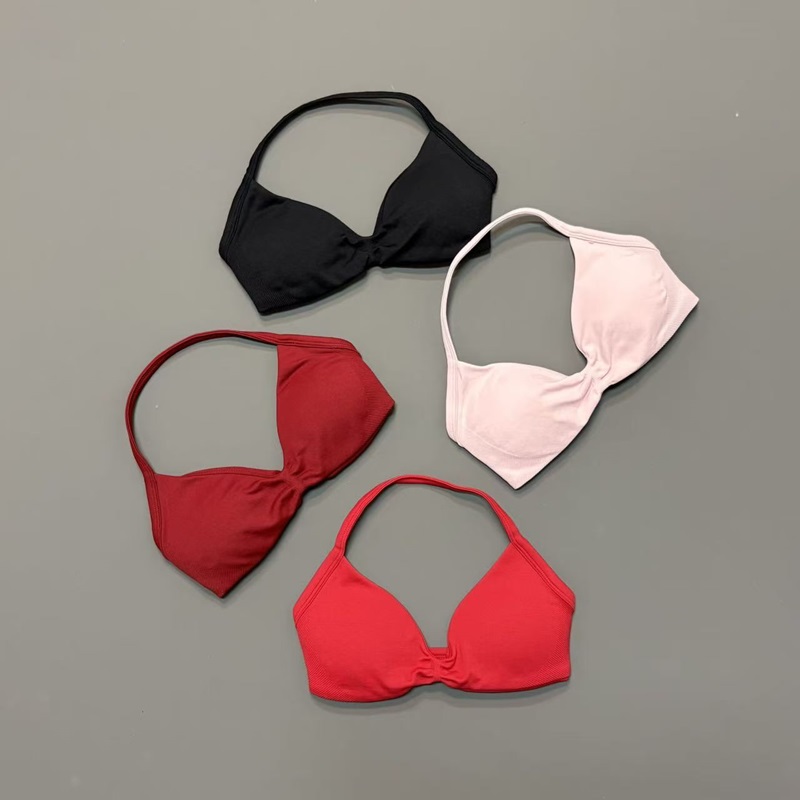 Women Halter Sports Bra V-Neck - Sports Bra High Impact のレビューと価格