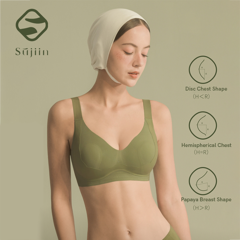 SUJIIN Wireless Plus Size Bras - Bralette Wireless Soft のレビューと価格