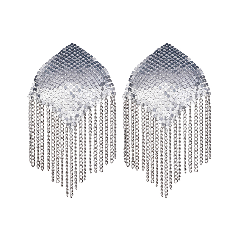 1Pair Women Tassel Chain Nippl - Nipple Cover Pasties のレビューと価格